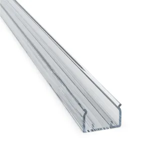 16mm X 9mm Aqs-410 Aluminium Profile 1000mm Or 2000mm In Silver