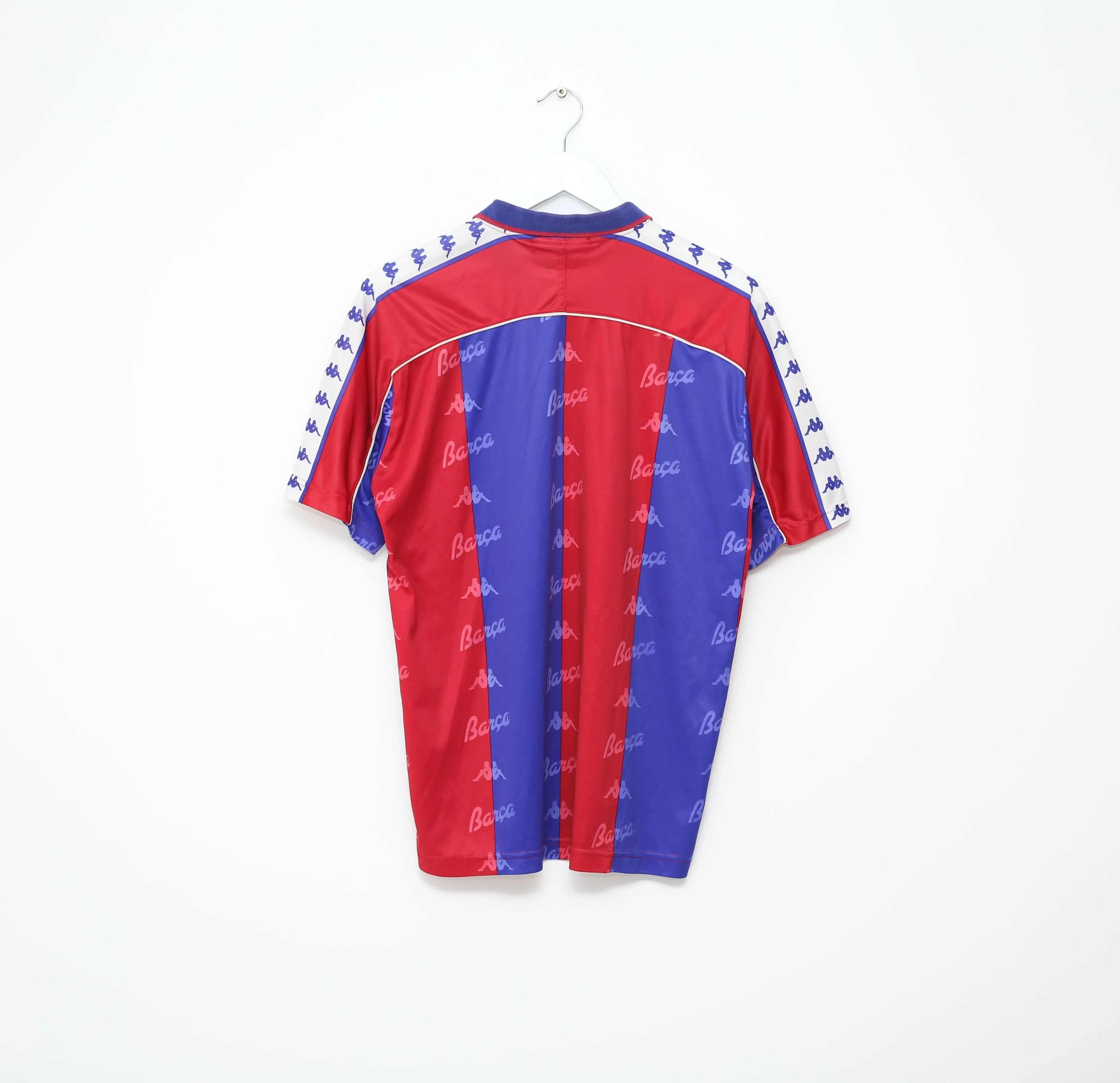 1992/95 BARCELONA Vintage Kappa Home Football Shirt Jersey (L)