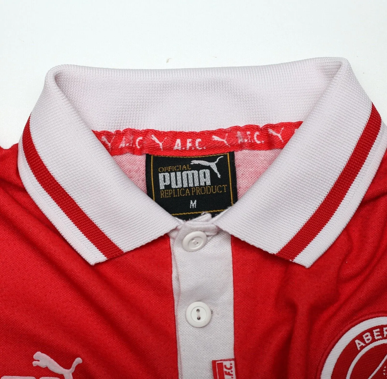 1997/98 ABERDEEN Vintage PUMA Home Football Shirt Jersey (M)