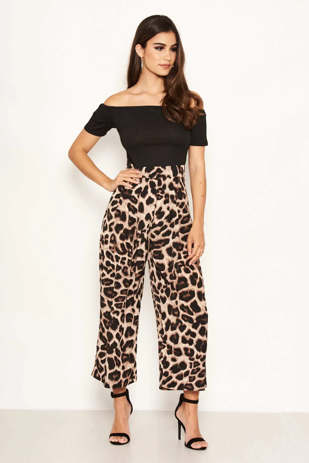 2 in 1 Leopard Print Jumpsuit