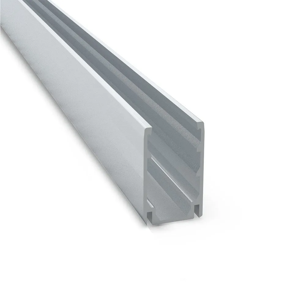 25mm X 16mm Aqs-500 Aluminium Profile 1000mm Or 2000mm In Silver