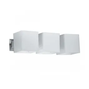 3 Cube indoor Wall Light G9 in Chrome and White Superlux Lighting - WLC2163