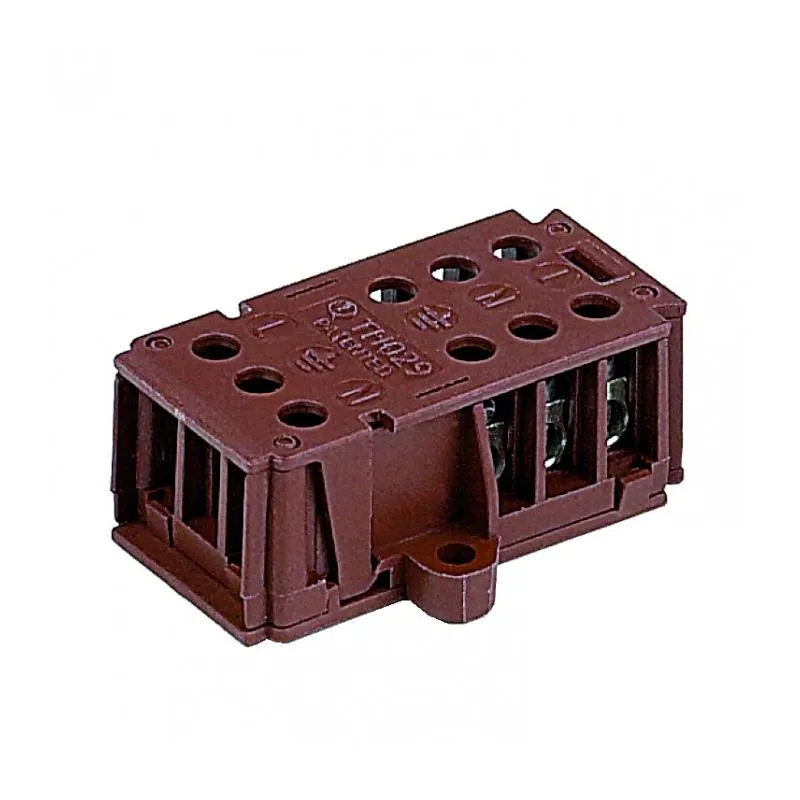 3 Way TEE Terminal Block in Black Superlux Lighting - JT33-4MM