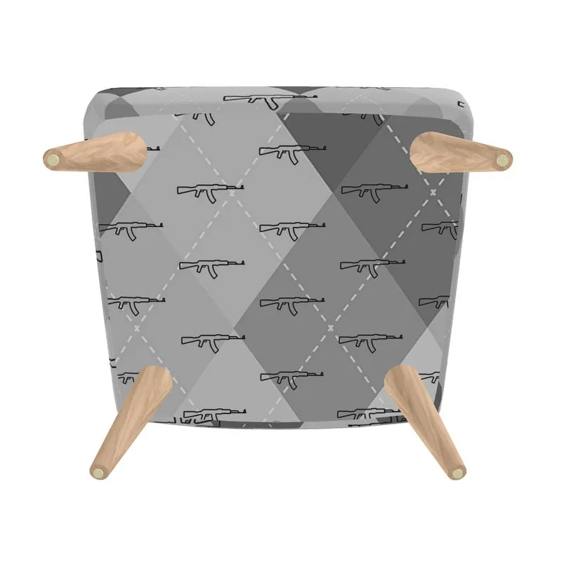 #409 cocknload modern chair gun print