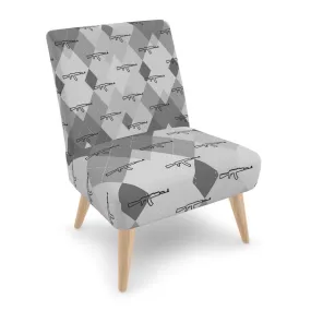 #409 cocknload modern chair gun print