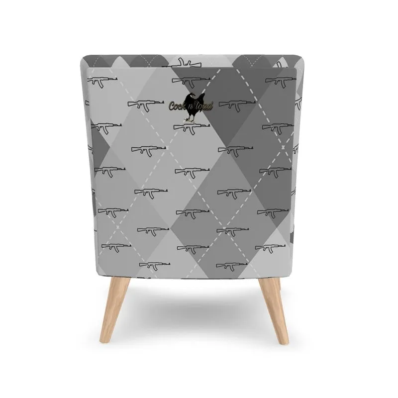 #409 cocknload modern chair gun print