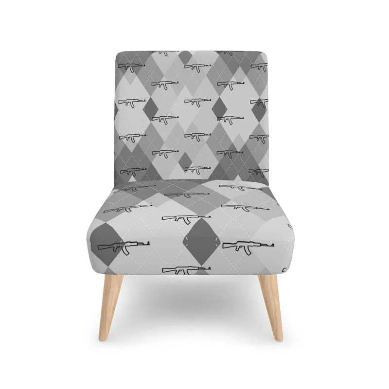 #409 cocknload modern chair gun print