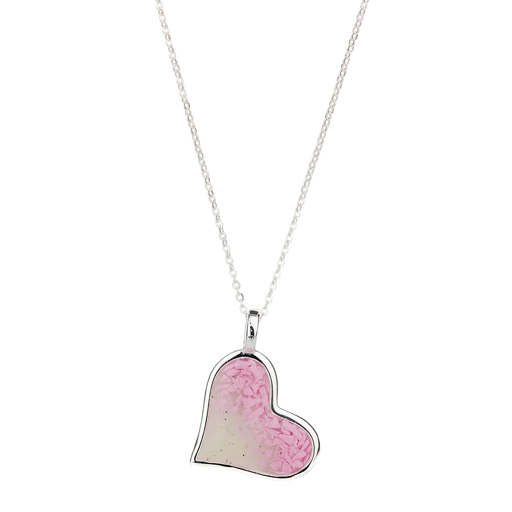 4ocean x Dune  Breast Cancer Awareness Large Heart Necklace