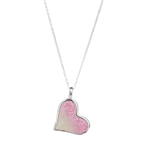 4ocean x Dune  Breast Cancer Awareness Large Heart Necklace