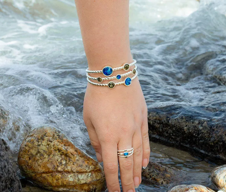 4ocean x Dune Rope Cuff Bracelet in Bali Blue