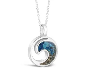 4ocean x Dune Wave Necklace in Bali Blue