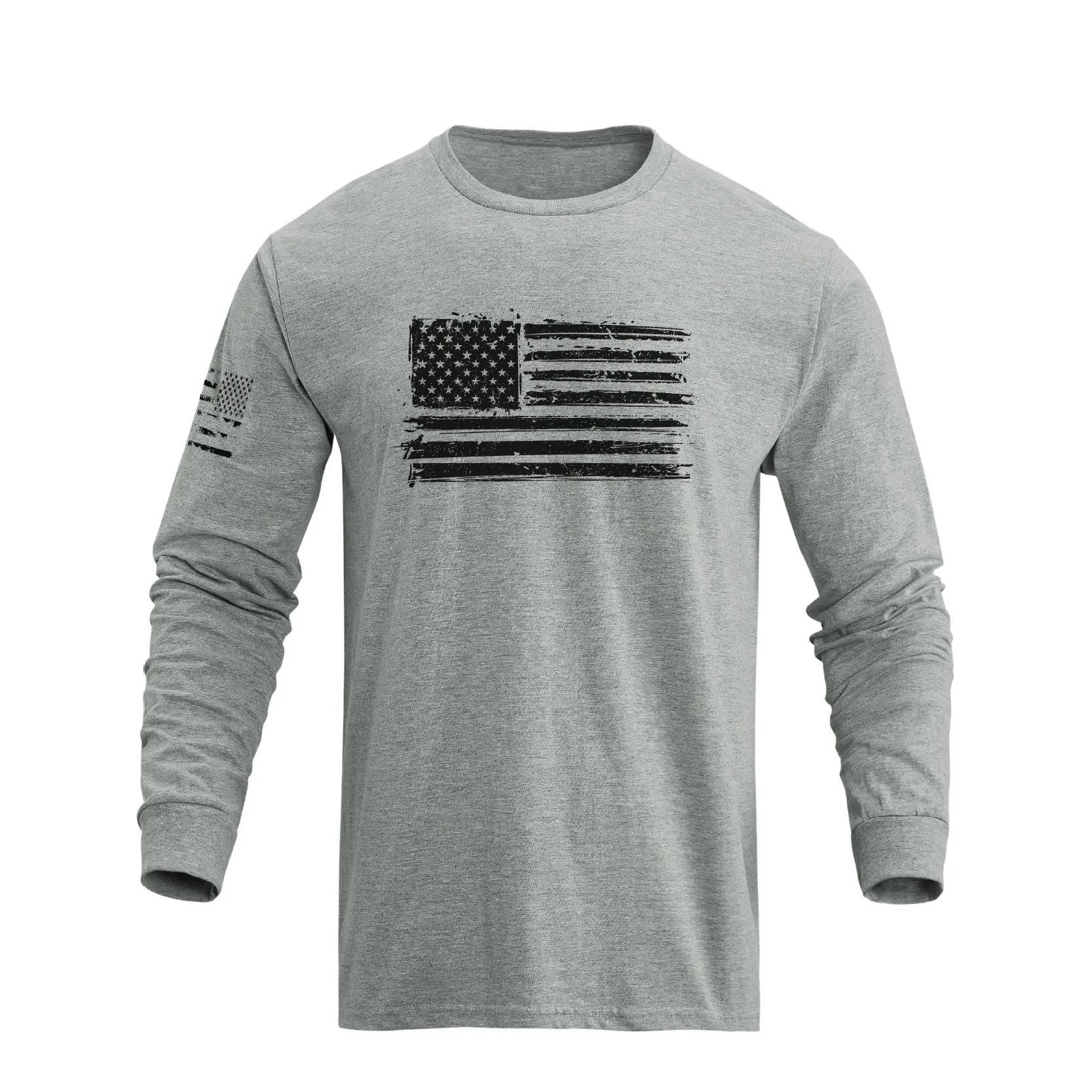 5-PACK USA FLAG GRAPHIC LONG SLEEVE TEE