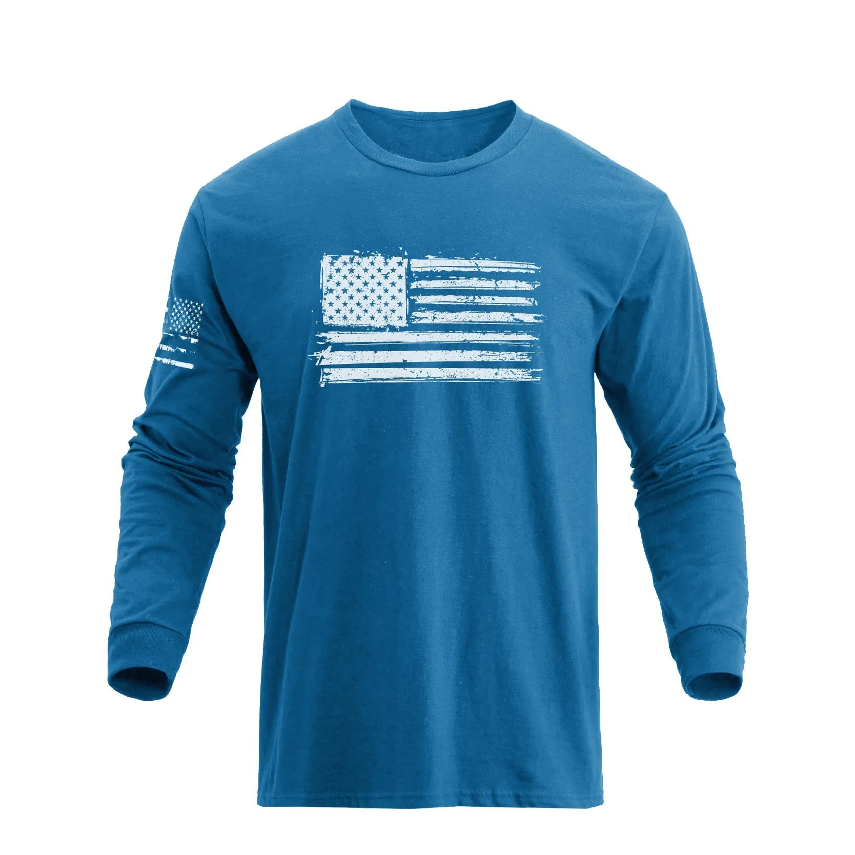 5-PACK USA FLAG GRAPHIC LONG SLEEVE TEE