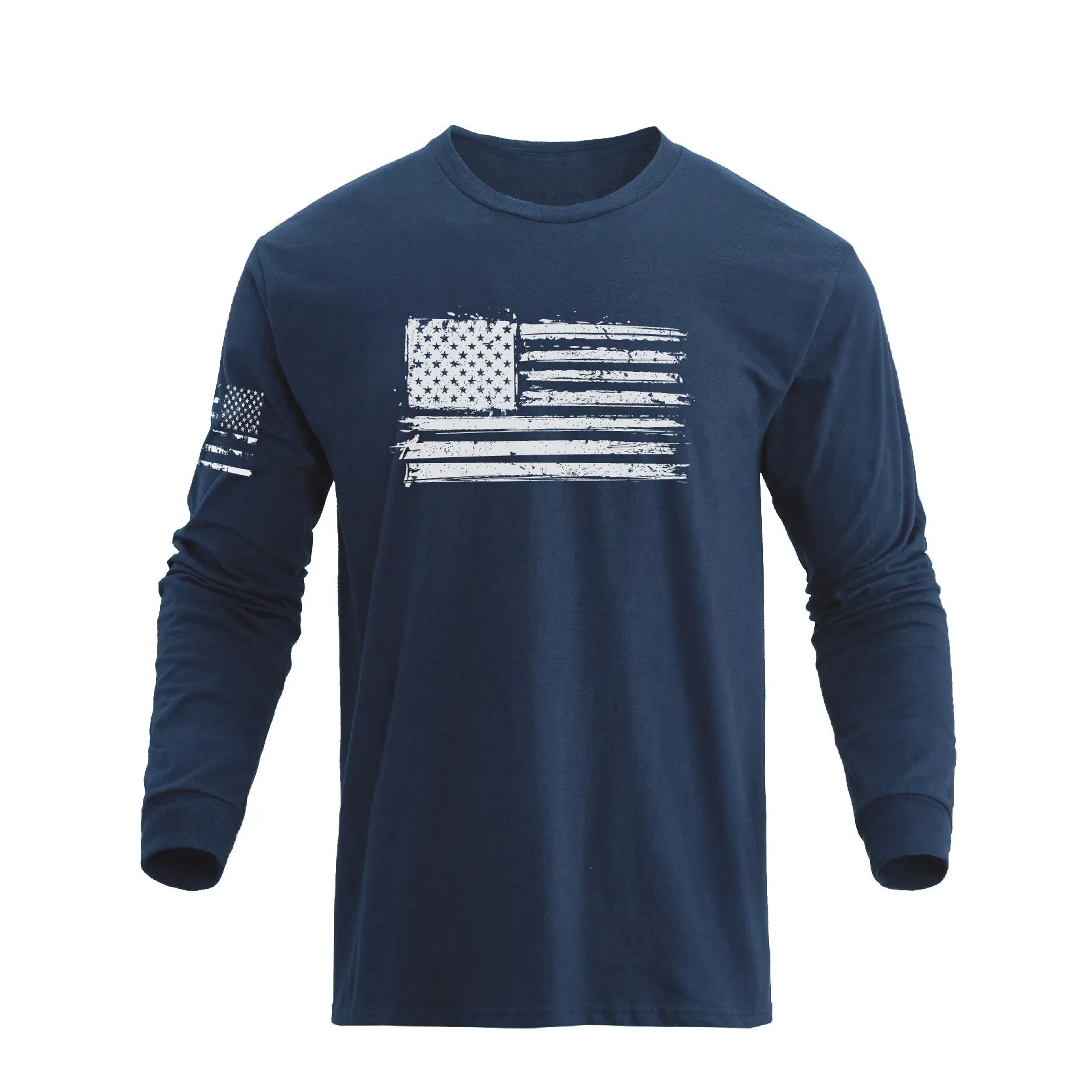 5-PACK USA FLAG GRAPHIC LONG SLEEVE TEE