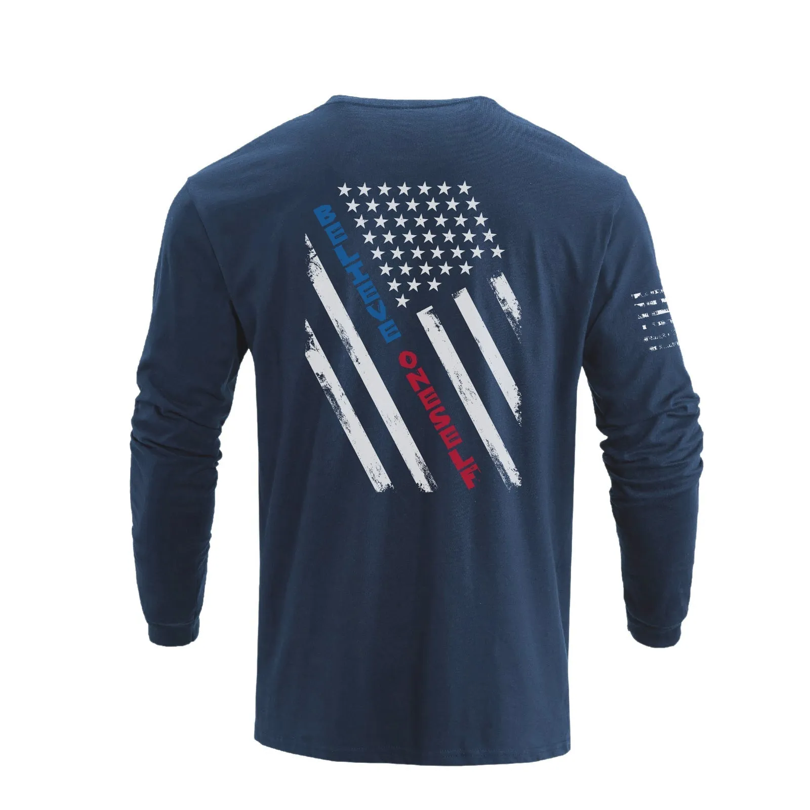 5-PACK USA FLAG GRAPHIC LONG SLEEVE TEE