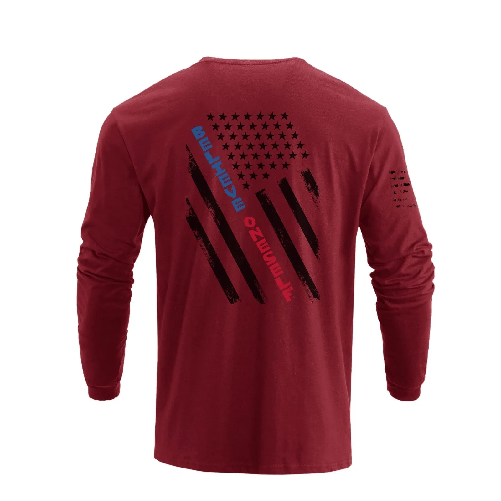 5-PACK USA FLAG GRAPHIC LONG SLEEVE TEE