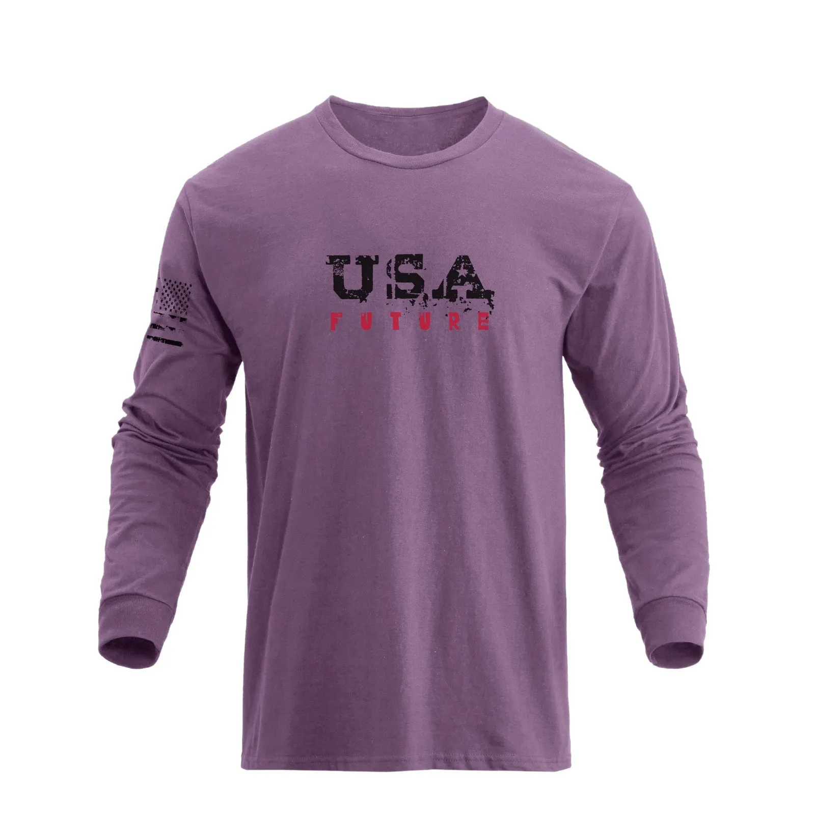 5-PACK USA FLAG GRAPHIC LONG SLEEVE TEE