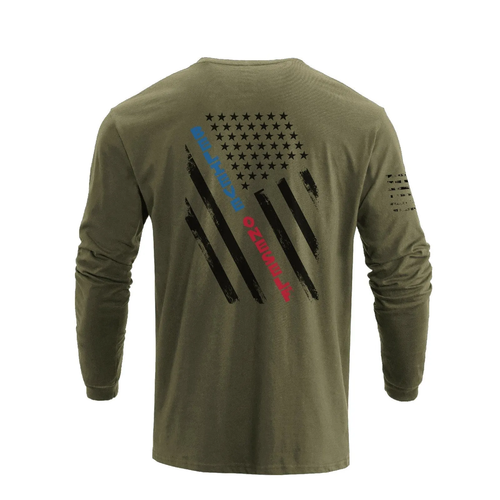 5-PACK USA FLAG GRAPHIC LONG SLEEVE TEE