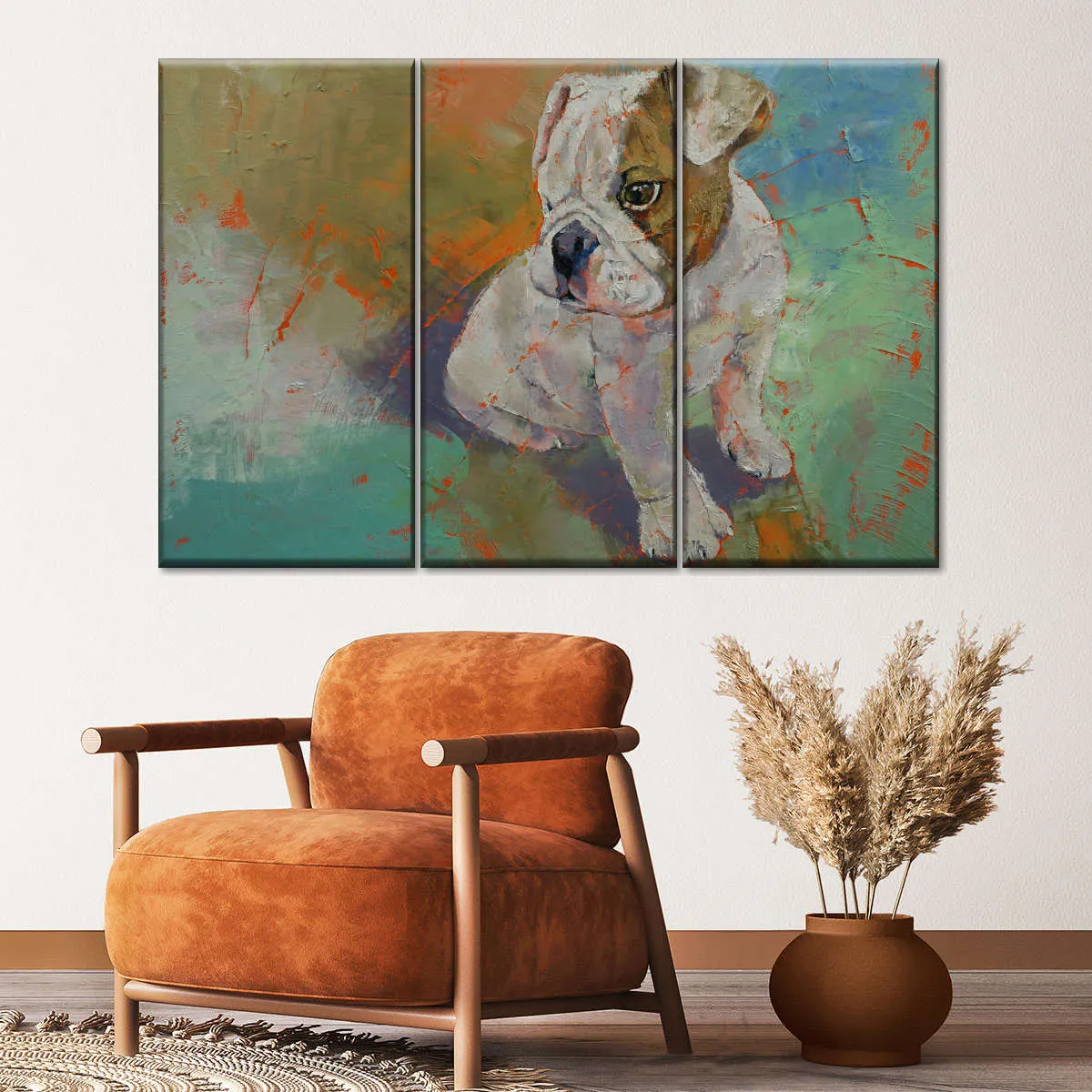 A Bulldog Puppy Wall Art