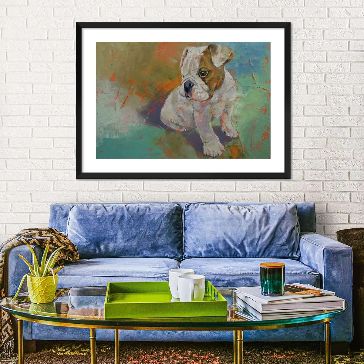 A Bulldog Puppy Wall Art