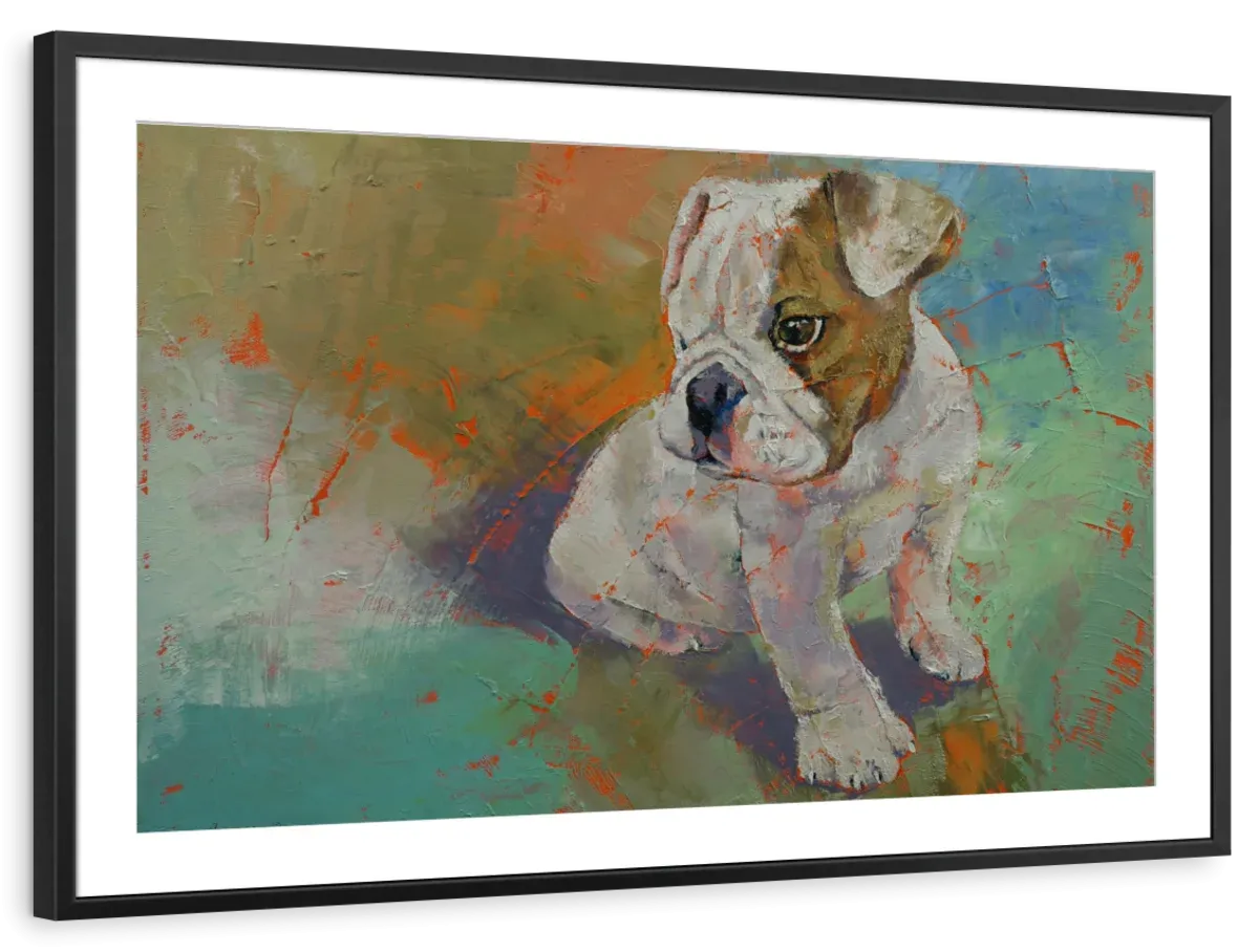 A Bulldog Puppy Wall Art