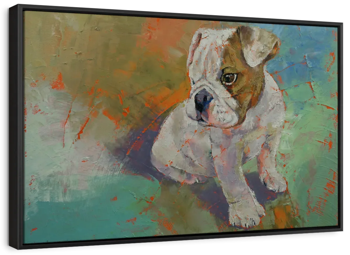 A Bulldog Puppy Wall Art