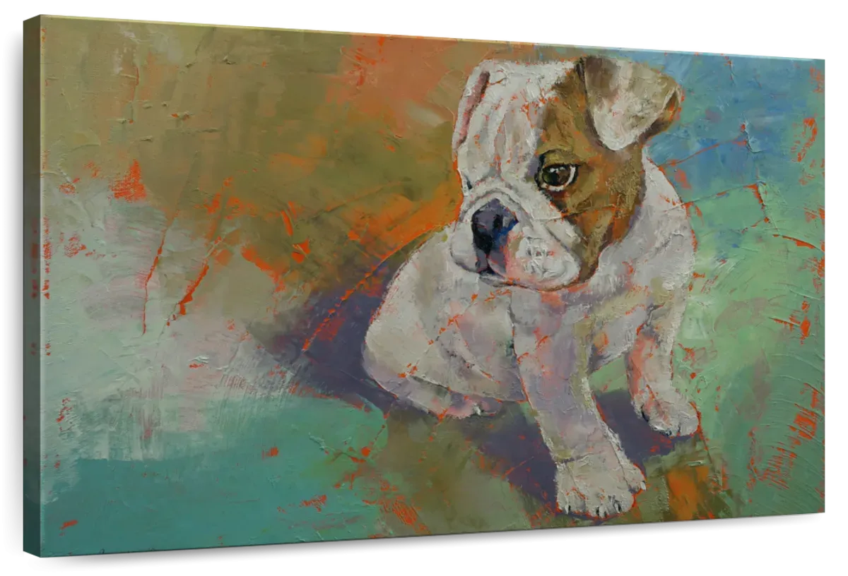 A Bulldog Puppy Wall Art