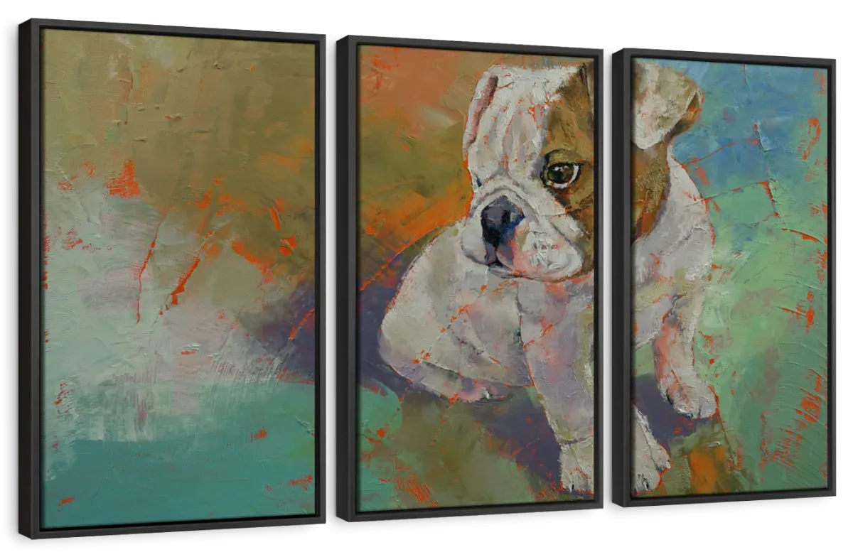 A Bulldog Puppy Wall Art