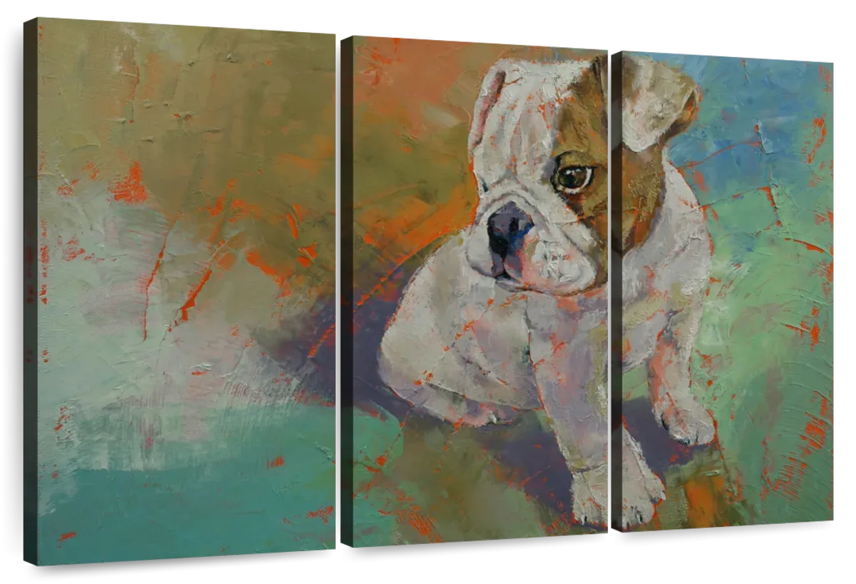 A Bulldog Puppy Wall Art