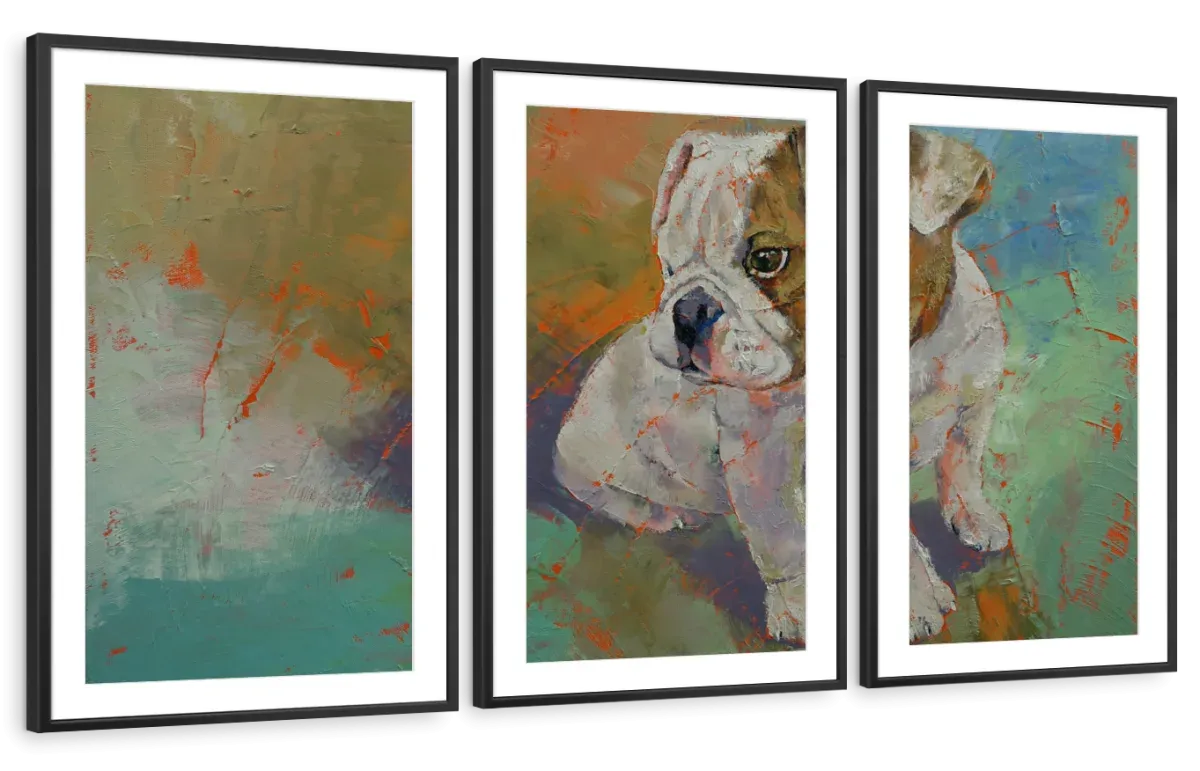 A Bulldog Puppy Wall Art