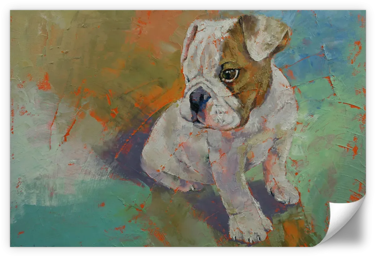 A Bulldog Puppy Wall Art