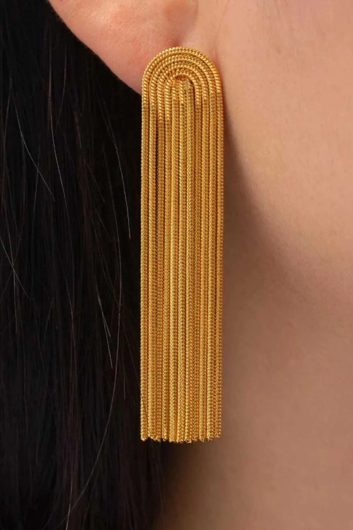 Addison Gold Statement Earring - Final Sale