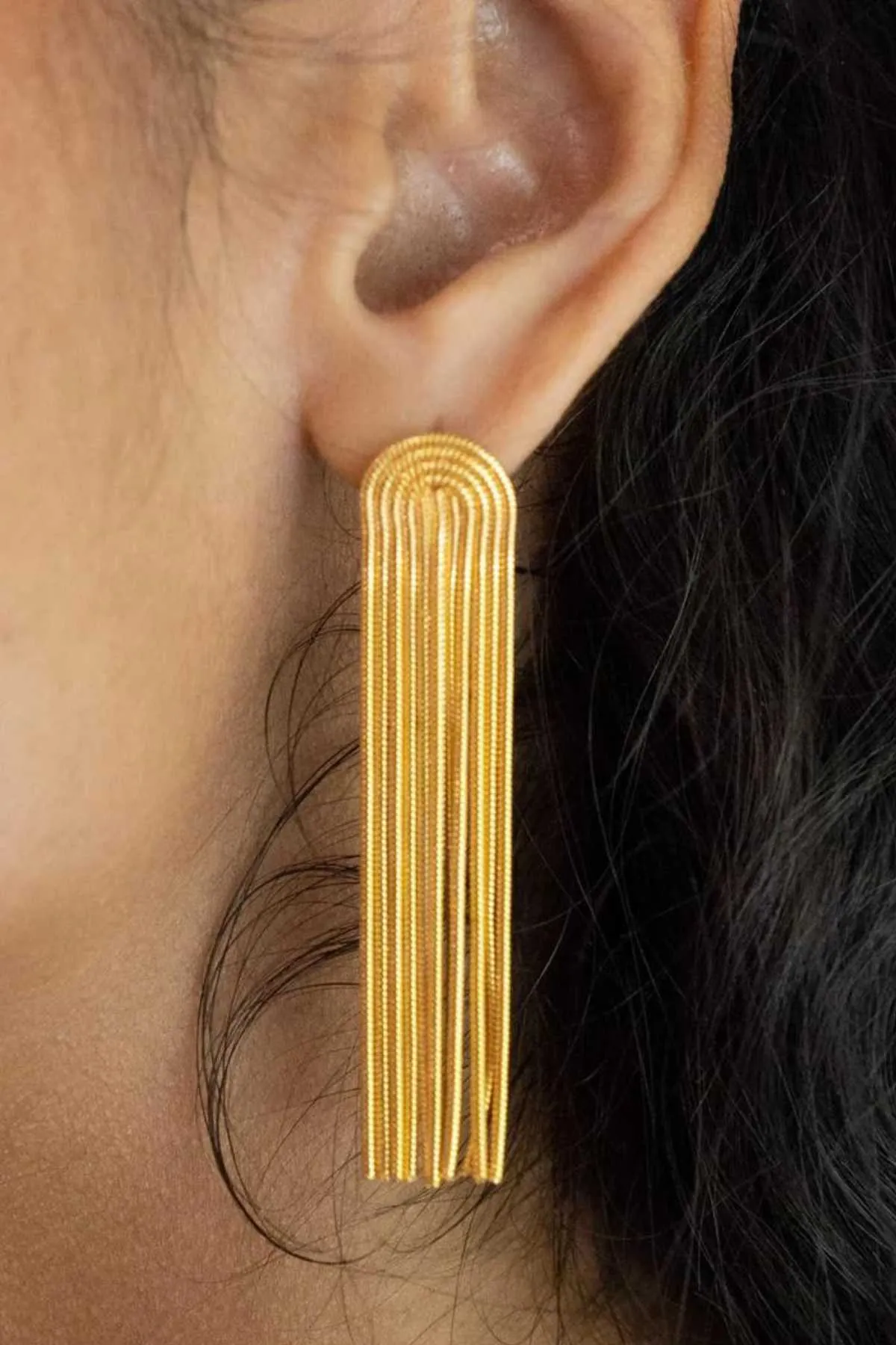 Addison Gold Statement Earring - Final Sale