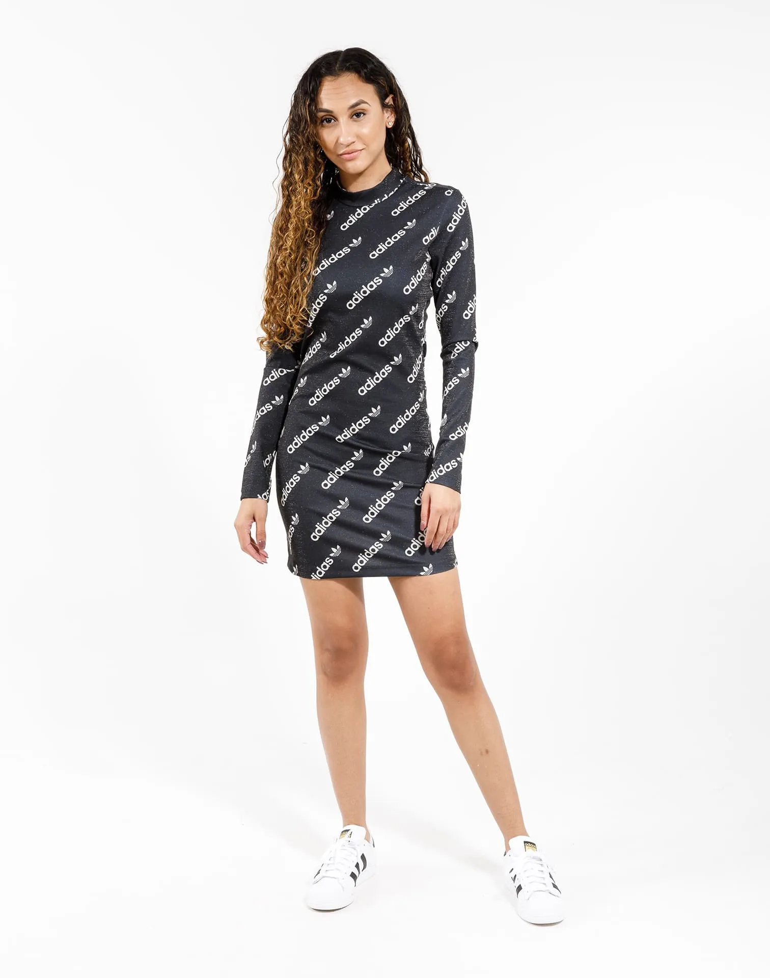 Adidas Aop Long-Sleeves Dress