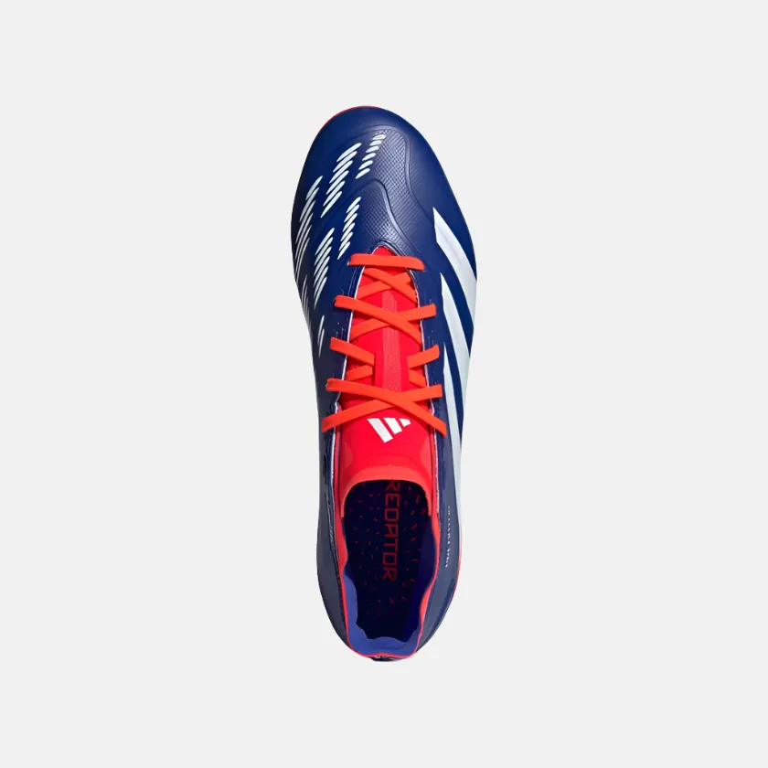 Adidas Predator League Firm Ground Men's Football Shoes -Lucid Blue/Cloud White/Solar Red