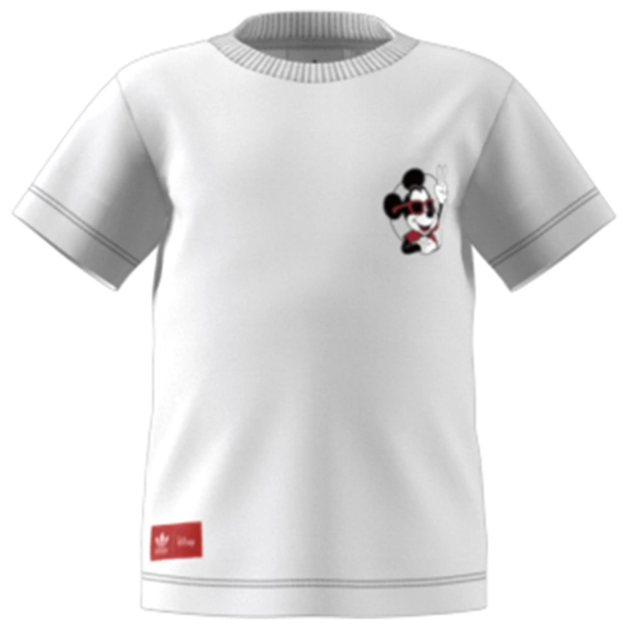 adidas White T-shirt Mickey