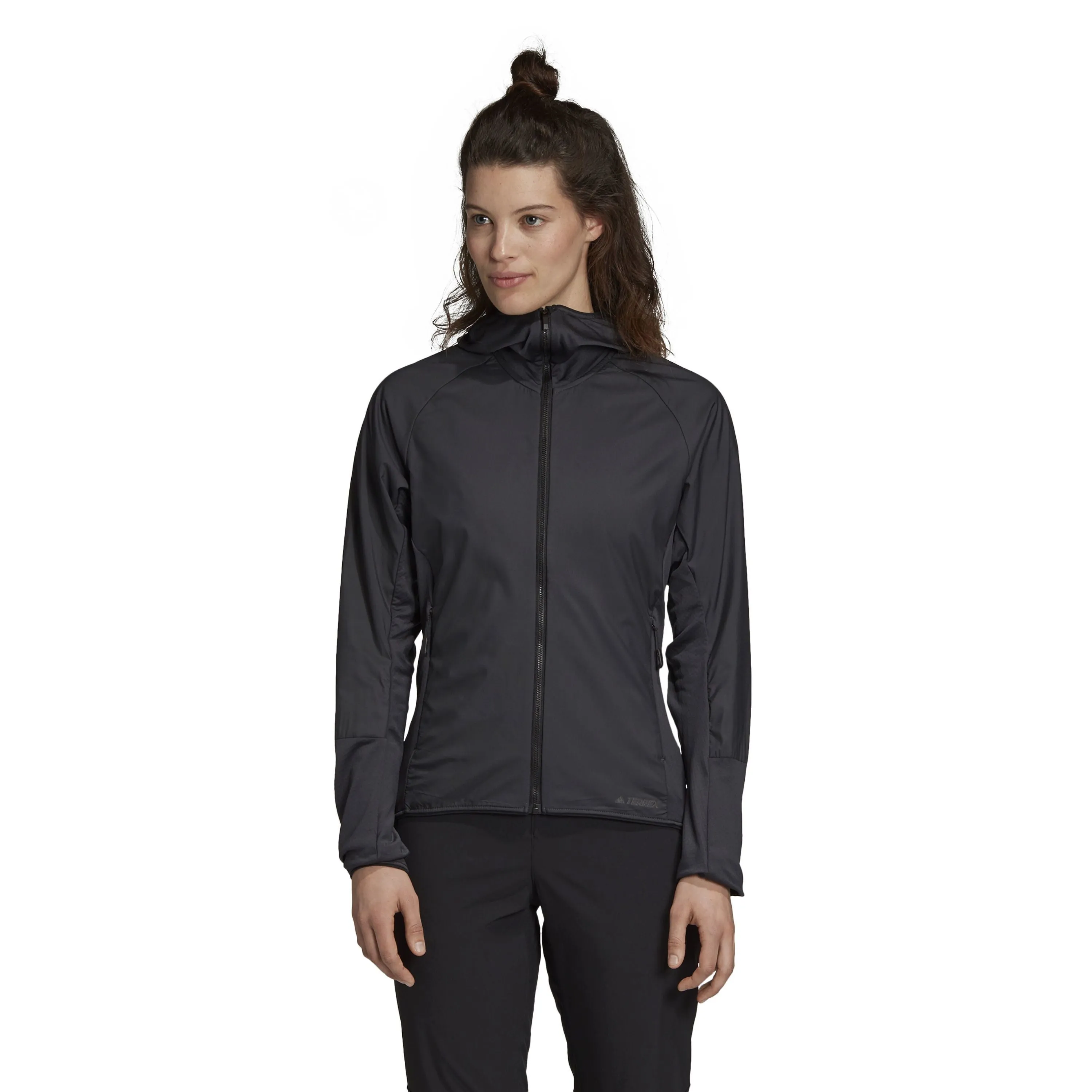 adidas Women's Skyclimb Fleece Jacket Carbon L