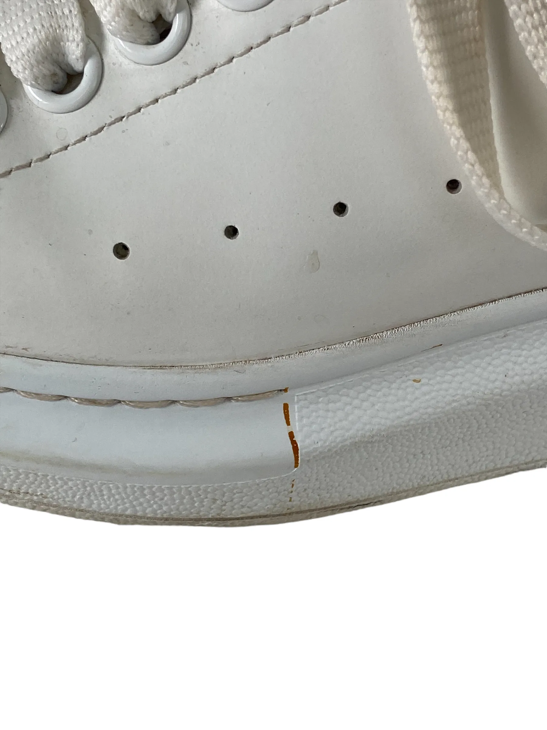 Alexander McQueen White Leather Trainers