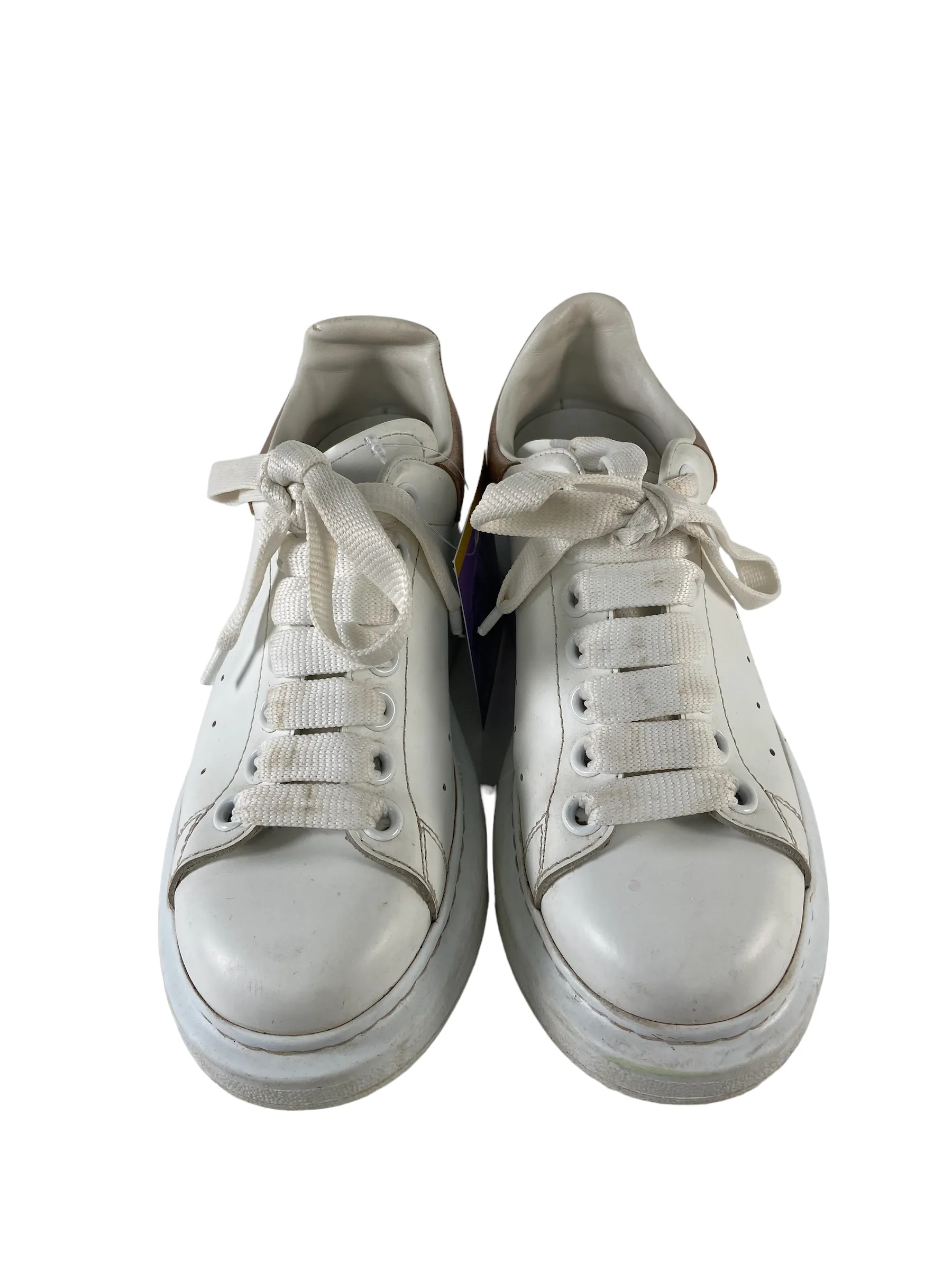 Alexander McQueen White Leather Trainers