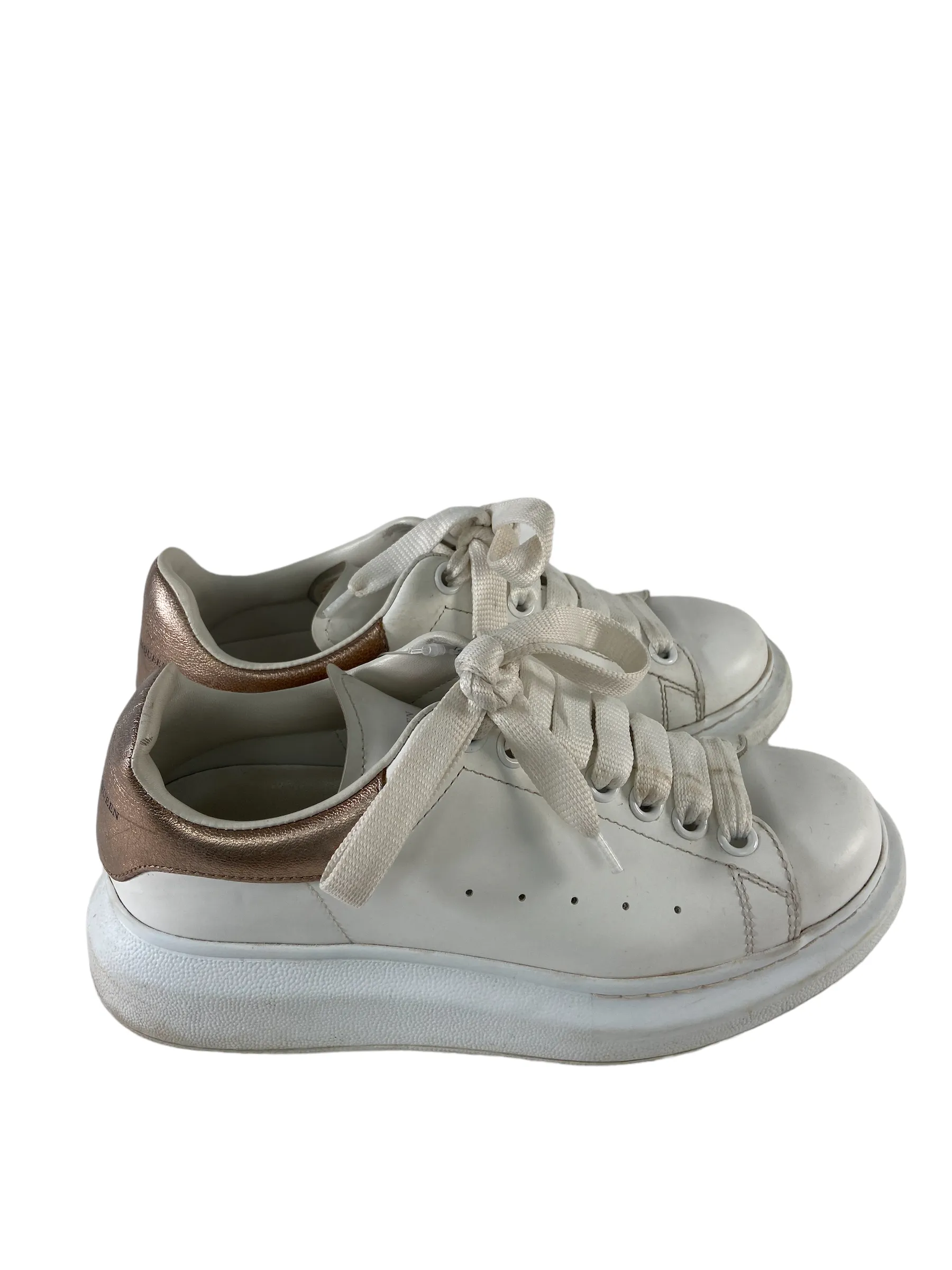 Alexander McQueen White Leather Trainers