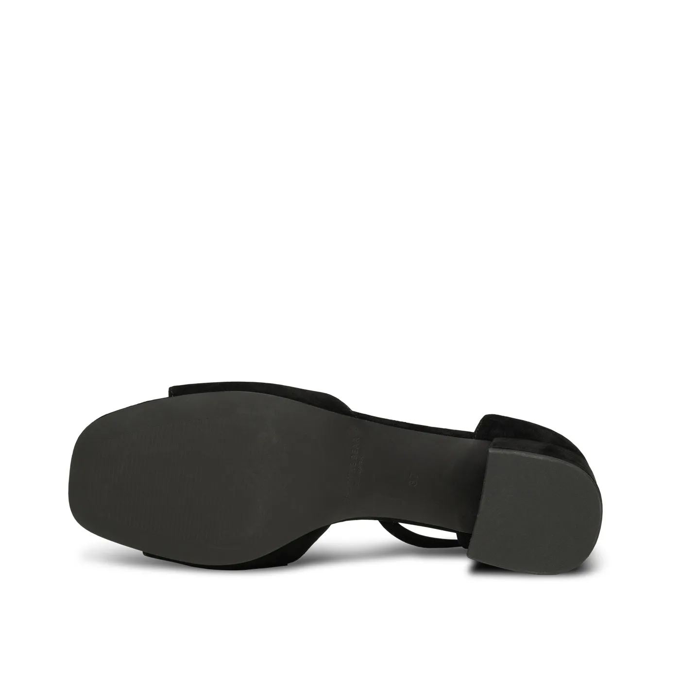 Anni sandal ruskind - BLACK