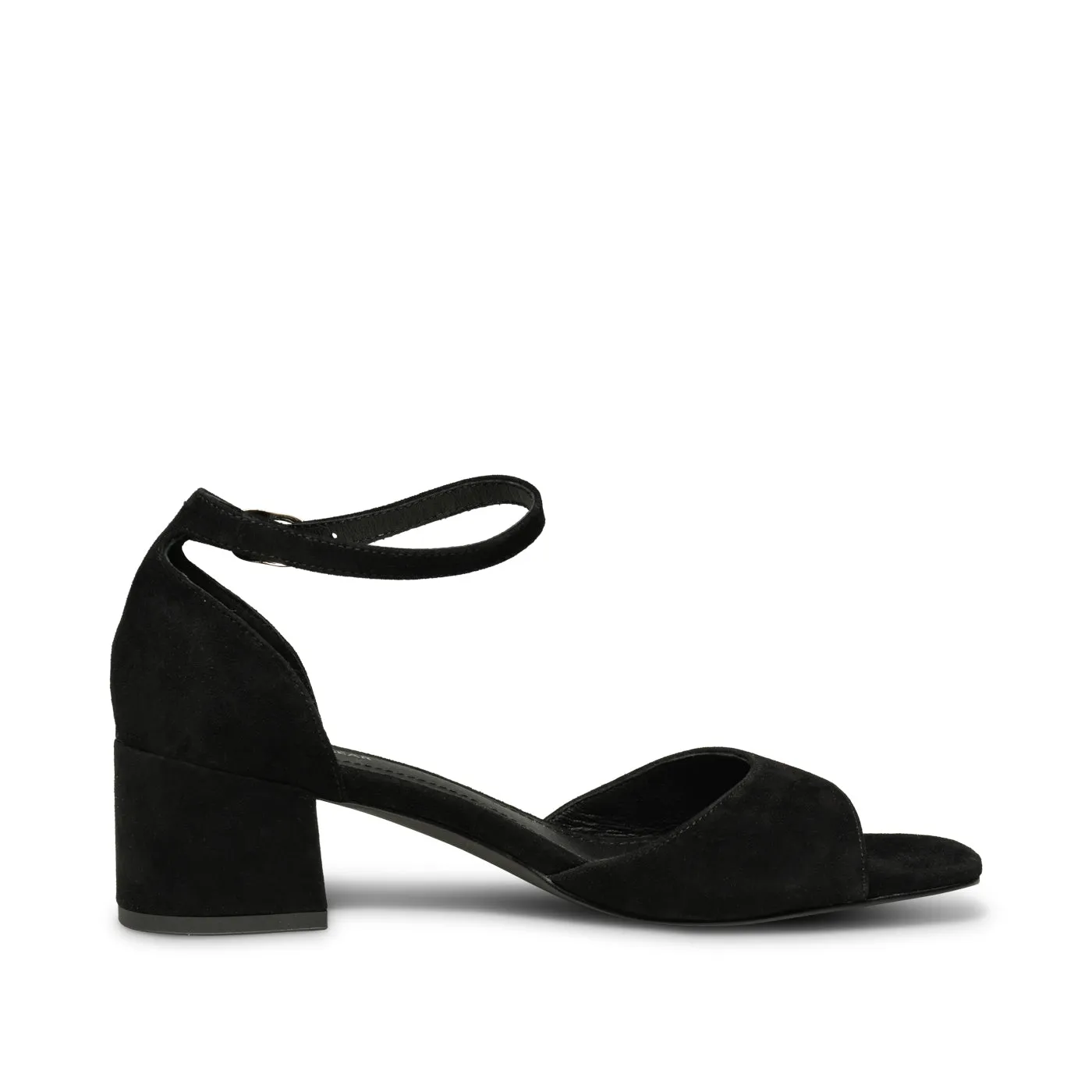 Anni sandal ruskind - BLACK