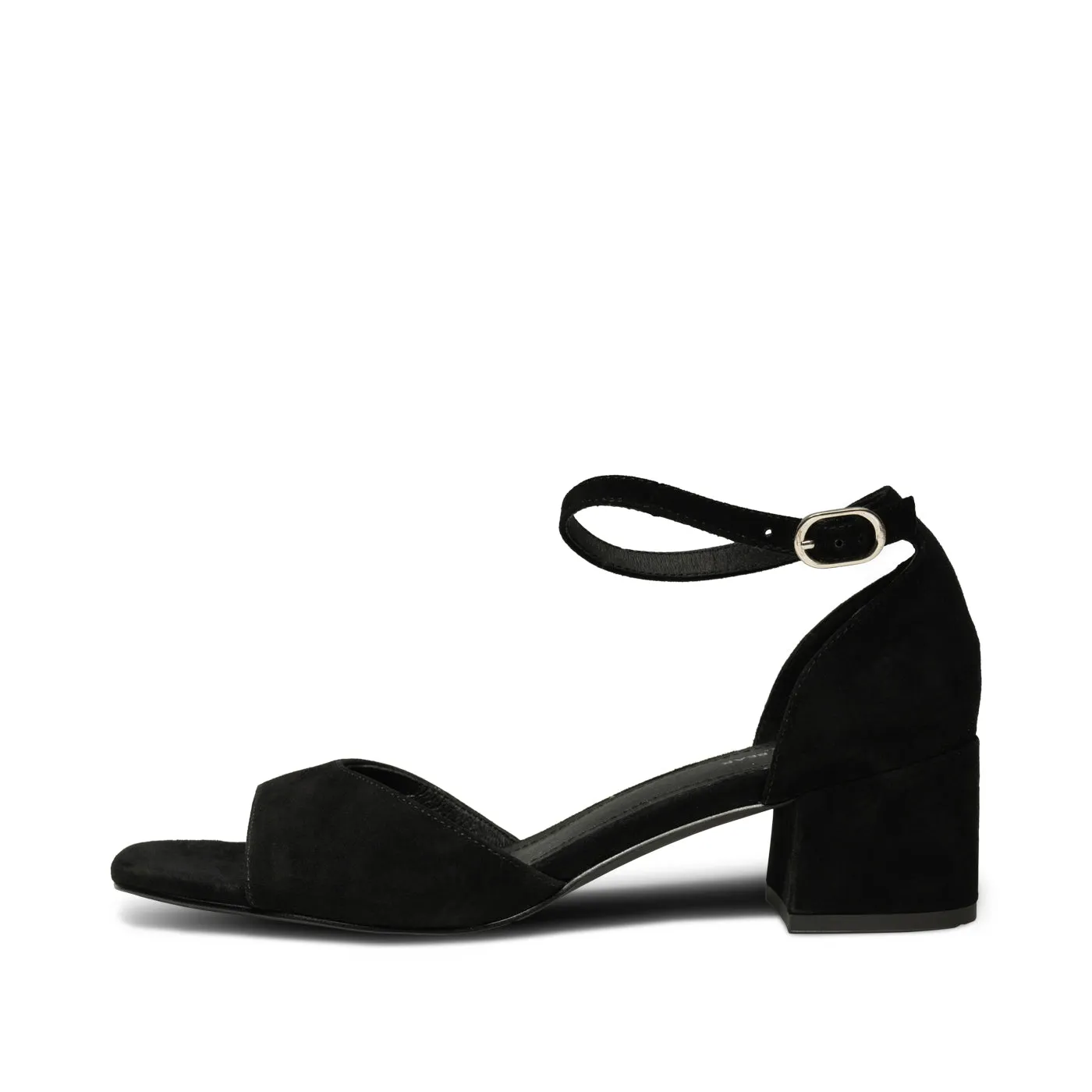 Anni sandal ruskind - BLACK