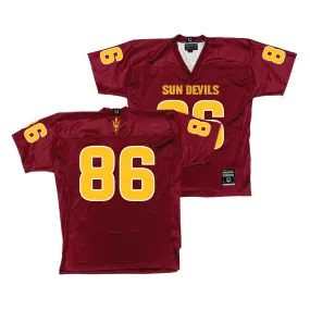 Arizona State Football Maroon Jersey - Justice Spann