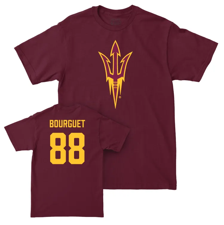 Arizona State Football Maroon Legacy Tee - Coben Bourguet