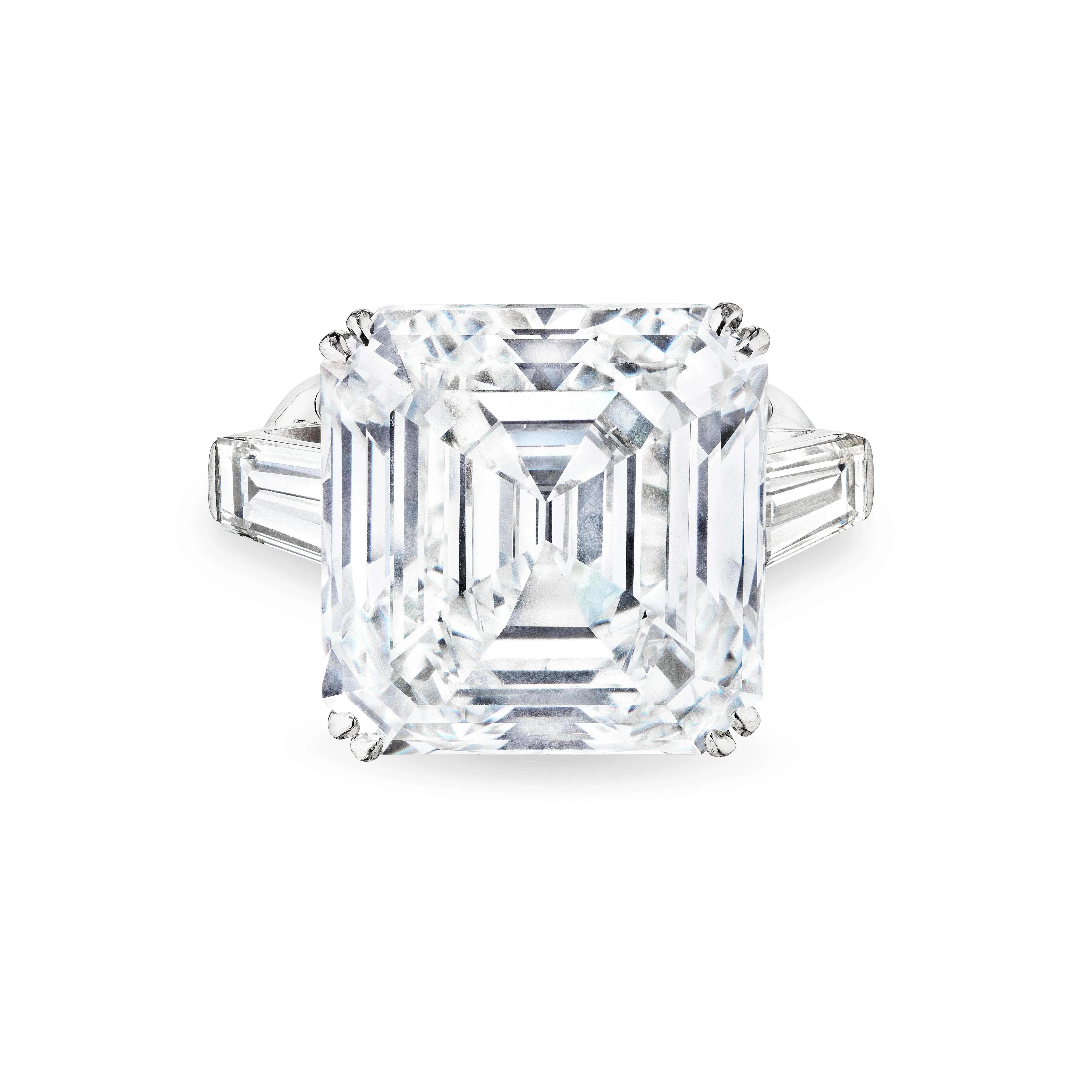 Asscher Cut Diamond Ring, 22 CT