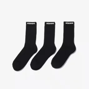 ATMOS SMALL JACQUARD LOGO 3P SOCKS