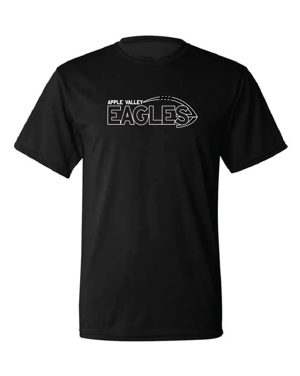 AV Highschool Football - Youth Wicking Short Sleeve T-Shirt - Black