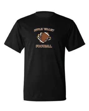 AV Highschool Football - Youth Wicking Short Sleeve T-Shirt - Black