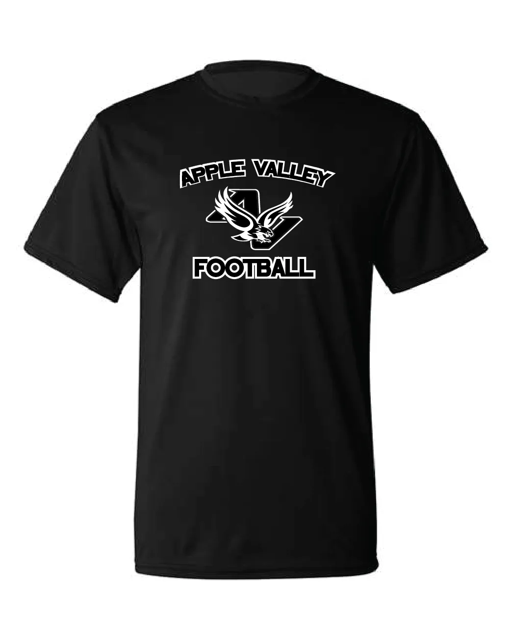 AV Highschool Football - Youth Wicking Short Sleeve T-Shirt - Black